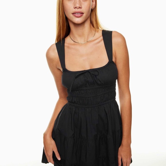 ARITZIA - Black Sleeveless Tiered Dress - Picture 3 of 5
